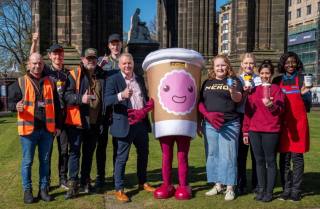 Edinburgh Cup Recycling Transport Intervention Launches 